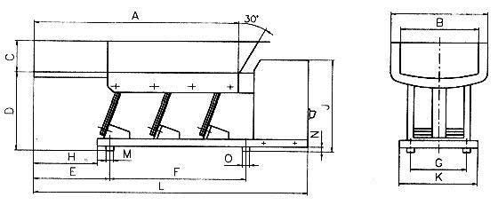 electromagnetic  vibrating feeder