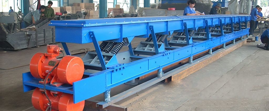 single mass connecting rod vibrating conveyor