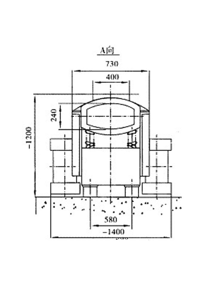 outline structure diagram of hot material vibrating conveyor